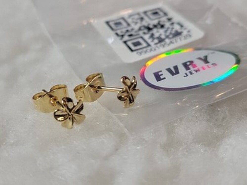 EVRY Jewels Jewelry Earrings Gold-tone Studs Mini Tiny Flower